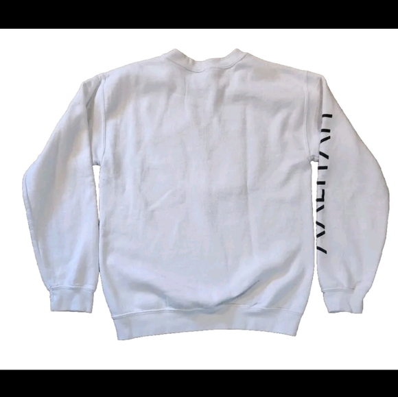 Aaliyah x FRCHS Los Angeles White Sweater Sweatshirt Pullover Crew Neck Size S - Picture 5 of 6